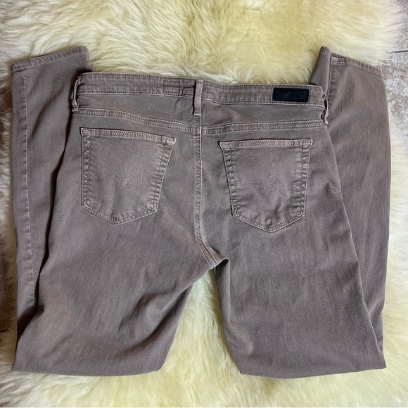 AG Jeans Taupe The Stevie Ankle Slim Straight Leg, 30R - Picture 6 of 10